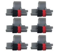 FACAIIO 6 Pack IR40T Black and Red Ink Rollers for Calculator for Sanyo CX5322DP CX5512, Seiko M42T, Citizen CX123 CX120, FR520 FR120 Series