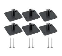 FACAIIO 6pcs Stand Mixer Attachment Holder Compatible with Kitchenaid Flex Edge Beater Flat Beater Dough Hook Wire Whip Accessories, Black ABS Kitchen Storage Organiser
