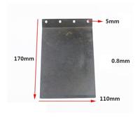 FACAIIO 9403/110 Belt Sander for Replacement Base Plate, Carbon/Iron/Bottom Plate for Sanding, 17.1 x 11 cm, Metal, Silver