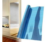 FACAIIO Acrylic Mirror Wall Sticker, Rectangle DIY Reflective Tile Bathroom, Office & Home Decor 40 x 200 cm, Silver, Waterproof, Self-