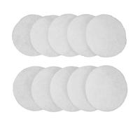 FACAIIO Air Filter G3 10 Pack for Helios ELF-DLV 125, ISO Coarse 50% DIN EN 16890:2016, 110 mm Diameter, Synthetic PET Fibers, White