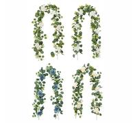 FACAIIO Artificial Eucalyptus Leaf Vine 180cm Faux Rattan Garland for Home Wedding Party Decoration