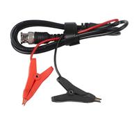 FACAIIO BNC Female to Kelvin Clip Test, 110cm Insulated Coaxial Cable with for Alligator Clips Oscilloscope and Electronic Testing