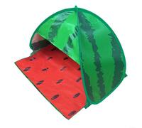 FACAIIO Compact Pop-Up Pet Sunshade Tent UV Resistant Beach Shelter Easy Carry Outdoor Canopy for Dogs Cats(Watermelon)