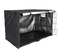 FACAIIO Dog Cage Cover, Black Cage Cover Fits Most Dog Cages,Waterproof Windproof Oxford Dog Crate Shield For Wire Dog Indoor Outdoor for PROTECTION(30inch)