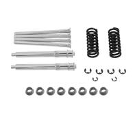 FACAIIO Door Hinge Pin and Bushing Kit for Chevrolet Gfor MC S10 Sonoma Jimmy Bravada - Zinc Plated Steel, 4 Pins 8 Bushings 4 E-Rings, 1995-2004