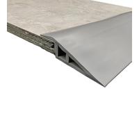 FACAIIO Floor Transition Strip for Laminate Tile Floors, 1M PVC Edge Reducer in Grey/Dark Brown/Light Brown/Black/White