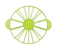 FACAIIO for Round Cake Cutter and Mousse Divider Uniform Slices, Easy Clean PVC Kitchen Gadget Cheesecake and Desserts, Yellow(Green)