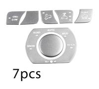 FACAIIO Four Wheel Drive Control Button Decor Cover for Jeep Grand Cherokee 2016+, Aluminum Alloy Trim, Silver