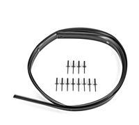 FACAIIO Front Hood Seal and Rivets for Dodge Challenger 2008-2022, Rubber Bumper Fascia Gasket Kit Replaces OE 68051392AB 68051392AA