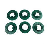 FACAIIO Green Lawn Sprinkler Protectors 6 Pack Plastic Heads Cover Reduce Car Mower UV Resistant Quick Installation for Landscaping