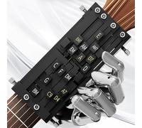 FACAIIO Guitar Chord Presser, Guitar Accessories,Guitar Aid Chords Trainer,Portable Guitar Learning Aid Accessories Guitar Trainer Practice Tool For Kid Starter Beginners Learning(Black)