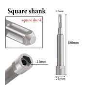 FACAIIO Hexagonal Socket Anchor Bolts, 8mm/10mm/12mm Inner Hole, 155-180mm Length, Chrome Vanadium Steel, Square/SDS Shank, Grey