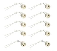 FACAIIO High-temp ceramic, 150mm flexible wire, fits recessed spots, 10-pack value, safe mains connection(10pcs)