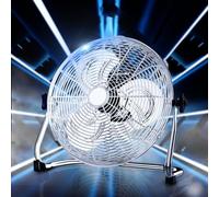 FACAIIO Industrial Floor Fan Blades Aluminum Alloy Thickened Design for Enhanced Airflow Compatible with 12mm Motor Shaft, 12/14/16 Inch