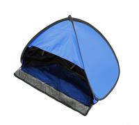 FACAIIO Lightweight Headrest Canopy with Data Cable Hole, Blackout Vinyl Sun Shelter Outdoor Beach and Indoor Sleeping, 70x50x45cm(With curtain Vinyl black)