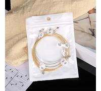 FACAIIO Lyre Harp for Replacement Strings Set - Metal Ball-End Strings for 7/10/16/19/21/24-String Harps, Bright Tone & Long-Lasting Resonance