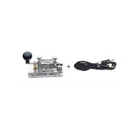 FACAIIO Manual Telegraph Key CW Station and for Morse Code Training, Stainless Steel Construction with 90x50mm Size