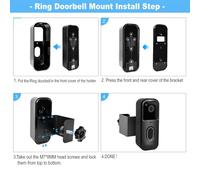 FACAIIO Metal Door Clamp Bracket for Blink 2025 Video Doorbell, No-Drill Easy Install Mount, Anti-Theft Protection