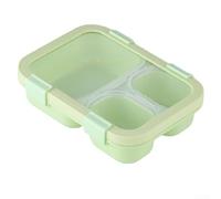 FACAIIO Microwave Safe Food Container 850ml 3 Section(Green) | Three separate zones, keeps flavors distinct, prevents mixing, for ideal for balanced diets, easy portion control