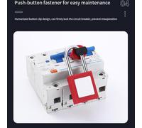 FACAIIO Miniature Circuit Breaker Safety Lockout Padlock Electrical Safety, Made of Nylon and Stainless Steel, LockoutTagout in Industrial Sites