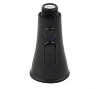FACAIIO Modern Pull-Out Kitchen Faucet Head Matte Black ABS Construction Anti-Rust 2-Stage Flow Sprayer for General 4-Point Sink Connection(Matte black)