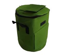 FACAIIO Non Woven Compost Bag for Leaf and Garden Waste, 19L 5 Gallon Organic Fertilizer Bin - Black/Green/Camel Color