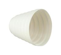 FACAIIO Pipe Connector for Duct Reducer Extractor Fan 80mm 100mm 110mm 120mm 130mm 140mm 150mm, White ABS Plastic
