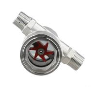 FACAIIO Pipeline Flow Indicator with 304 Stainless, Sight Glass for Effective Monitoring in Harsh Operating Conditions Monitoring in Critical Systems(DN15)