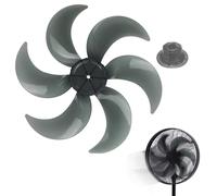 FACAIIO Plastic 6- Replacement Fan for 16 Inch Pedestal or Table Fans, Grey Spare Part
