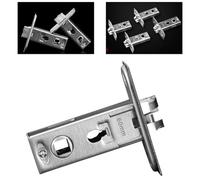 FACAIIO Premium for Mortise Latch for Internal Doors | Stainless Steel Tubular Latch | 60mm Backset | Reversible for Left or Right Hand Opening | Silver