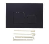 FACAIIO Push Plate Toilet Cistern Replacement Parts Elegant Dual Flush Plate Fit Various For GEBERIT sigma01 sigma10 sigma20 sigma21 sigma30 sigma50 sigma60 Dual Flush, Pack of 1(Black)