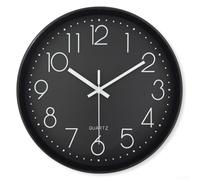 FACAIIO Quartz sweep movement, for zero ticking noise, for ideal for sleep, study, work, large numerals visible(B)