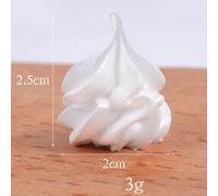 FACAIIO Realistic Decorative Ice Cream Balls 2cm, 3.5cm, 4cm - Set of 2 Faux Ice Cream Props for Party Displays, Photography Sessions, Creative Play