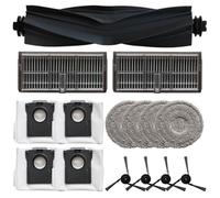 FACAIIO Replacement Kit for for MOVA P10 Pro, Dreame L40 Ultra and X40 Ultra - for Main Brush, Side Brushes, Filter, for Mop Cloths and Dust Bags for Robotic Vacuum Cleaners