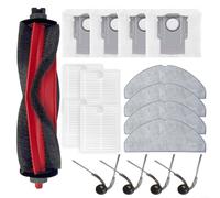 FACAIIO Replacement Kit for Roborock for Q7 M5+ / for Q7 TF+ / for Q7 L5+ / for Q7B+ /for Q7T+ Vacuum Cleaner, 1 Main Brush+4 Mop Cloth+4 Filter+4 Dust Bag+4 Side Brush(A)