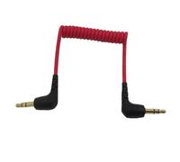 FACAIIO SC2 TRS to TRS Audio Cable Videomicro, 3.5mm Extension Cord for iPhone, Camera, 20-50cm Stretchable, for Red