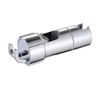 FACAIIO Shower Fixing Bracket for 18-25mm Round Rods, No Tools Required, Adjustable Angle with Non-Slip Grip, Silver ABS for Mount for Single or Double Hooks