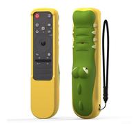 FACAIIO Silicone Remote Control Cover For LG MR25GA With Non Slip Grip Precise Button Cutouts Green Yellow