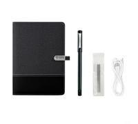 FACAIIO Smart Pen and Notebook Set with Real-Time Note Digitisation, Connectivity, Text Conversion Feature, Portable ABS Design for Students and Professionals, Black(smart pen+paper 16G)