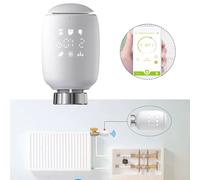 FACAIIO Smart Radiator Thermostat with Integrated Voice Control Technology, Quick Heating Capability in Under Five Minutes, Freeze Protection and Child Lock Safety