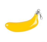 FACAIIO Stainless Steel Banana Shaped Hip Flask 5 oz with Funnel, for Compact Fruit Wine Pot Camping Hiking Fishing, Funny Whiskey Bottle Men Women(yellow)