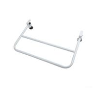 FACAIIO Sturdy Steel Bed Rail for Elderly - Adjustable Handrail Bar with Anti-Slip Grip - Prevention Support for Seniors at Home - White Metal Frame 46x30cm(46 * 30)
