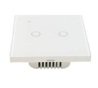 FACAIIO Touch Wall Switch 2 Gang, Voice and App Remote Control, Alexa and for Google Home, Neutral and No-Neutral Wire Installation