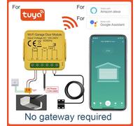 FACAIIO Tuya Garage for Door Opener Module, WiFi Remote Control with Alexa and Home Assistant Voice Control, Real-Time Notifications and Timer Scheduling