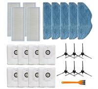 FACAIIO Vacuum Cleaner Replacement Parts For EZVIZ RE4 Plus / RE5 Plus,Replacement Filter Mop Cloth Dust Bag Side Brush Kit For Cordless Wet Dry Vacuum Cleaner Vacuum Accessory(B)