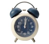 FACAIIO Vintage Twin Bell Alarm Clock with Night Light for Home Office Dormitory, Metal Construction, 15x10x5cm, Requires 1x AA Battery (Not Included), Green