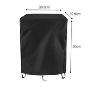 FACAIIO Waterproof Fryer Cover for CreoleFeast and King Kooker Crab Kettle, 210D Oxford Fabric with Adjustable Strap, Handles & Ventilation, Black