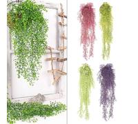 FACAIIO Wicker Door Basket Wall Hanging Flower Planter with Artificial Greenery, Rustic Woven Storage for Kitchen or Entryway Decoration