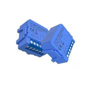 FACAIIO Zero-Contact Dry-Connect Low-Voltage Smart Switch Module with Voice Control, Timer and Schedule Functions, Compatible with Tuya Systems, Blue